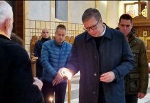PREDSEDNIK VUČIĆ SLAVI SVETOG NIKOLU: Zdravlja i sreće poželeo svima, posebno našem narodu na KiM