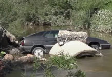 BUJICA ODNELA MOST KOD VRNJAČKE BANJE: Automobil upao u korito Gradačke reke VIDEO